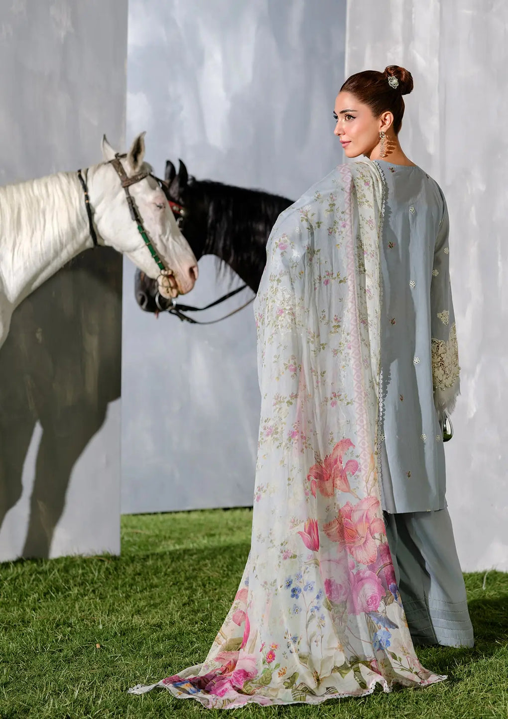 Elaf Premium | Luxury Lawn 25 | ELH-7B ISSABEL by Elaf Premium - Designer Dress - Type: Ladies Clothes - Available at Libayah - 100% Original