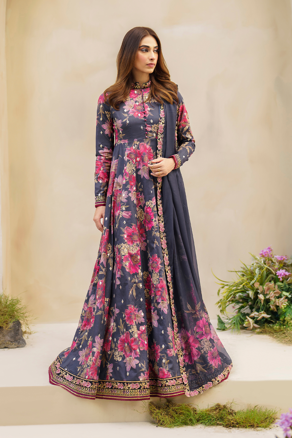 Iznik | Exclusive Lawn | SFL-12 EMBROIDERED LAWN by Iznik - Designer Dress - Type: Ladies Clothes - Available at Libayah - 100% Original