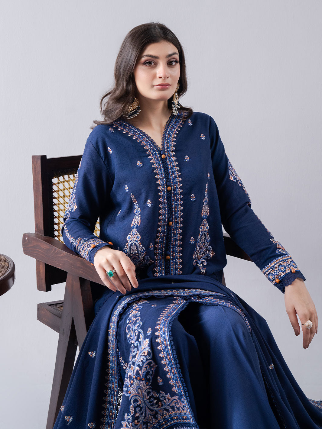 Faiza Faisal | Winter Edit 2024 | NAILA by Faiza Faisal - Designer Dress - Type: Ladies Clothes - Available at Libayah - 100% Original