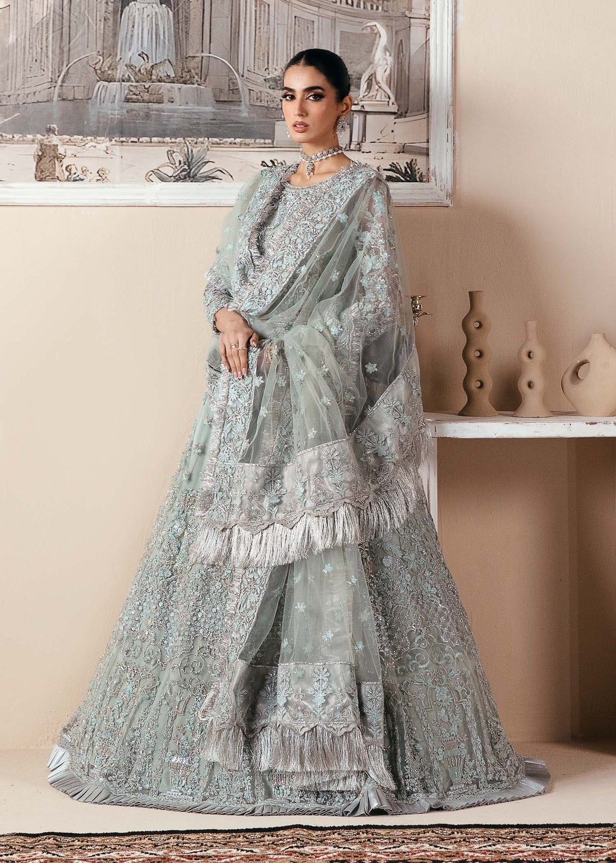 Dastoor | Noor-E-Jahan Wedding Collection'24 | Qamar by Dastoor - Designer Dress - Type: Ladies Clothes - Available at Libayah - 100% Original
