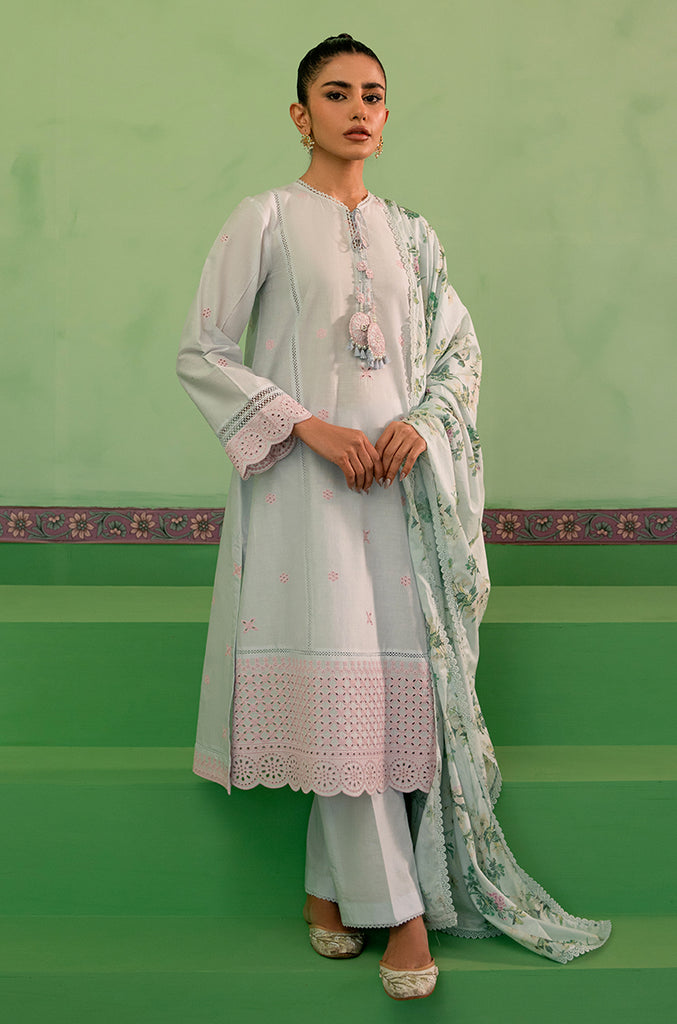 Cross Stitch | Mahiri Embroidered Lawn 24 | AQUA PEARL by Cross Stitch - Designer Dress - Type: Ladies Clothes - Available at Libayah - 100% Original