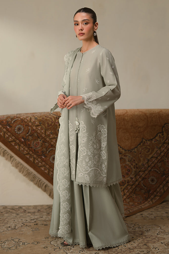 Cross Stitch | Chikankari Lawn 24 | SEA MIST by Cross Stitch - Designer Dress - Type: Ladies Clothes - Available at Libayah - 100% Original