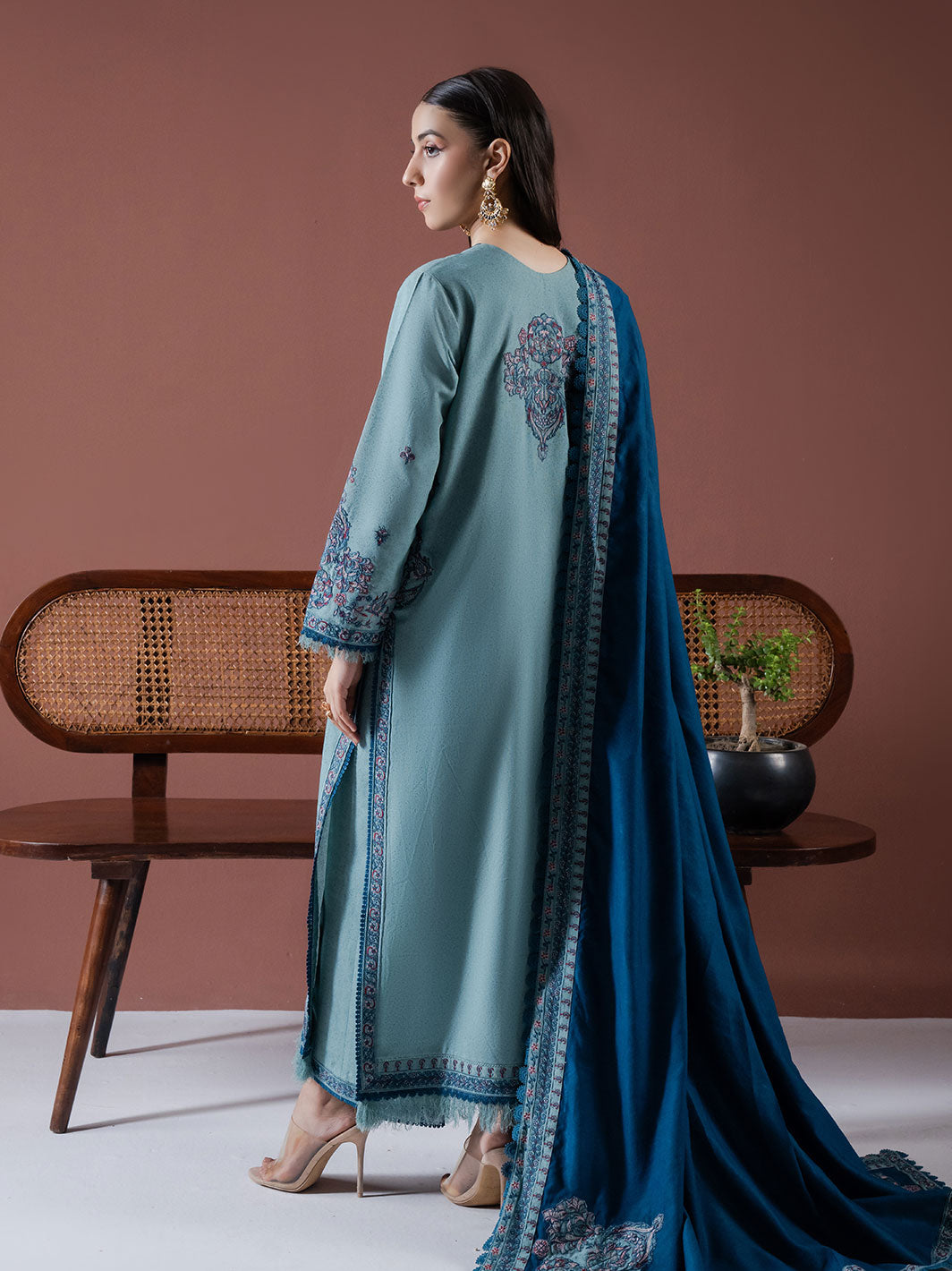 Faiza Faisal | Winter Edit 2024 | ERSA by Faiza Faisal - Designer Dress - Type: Ladies Clothes - Available at Libayah - 100% Original
