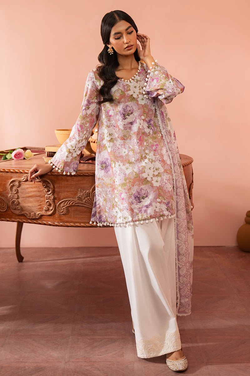 Cross Stitch | Cambric Lawn 24 | ORCHID GALORE by Cross Stitch - Designer Dress - Type: Casuals - Available at Libayah - 100% Original