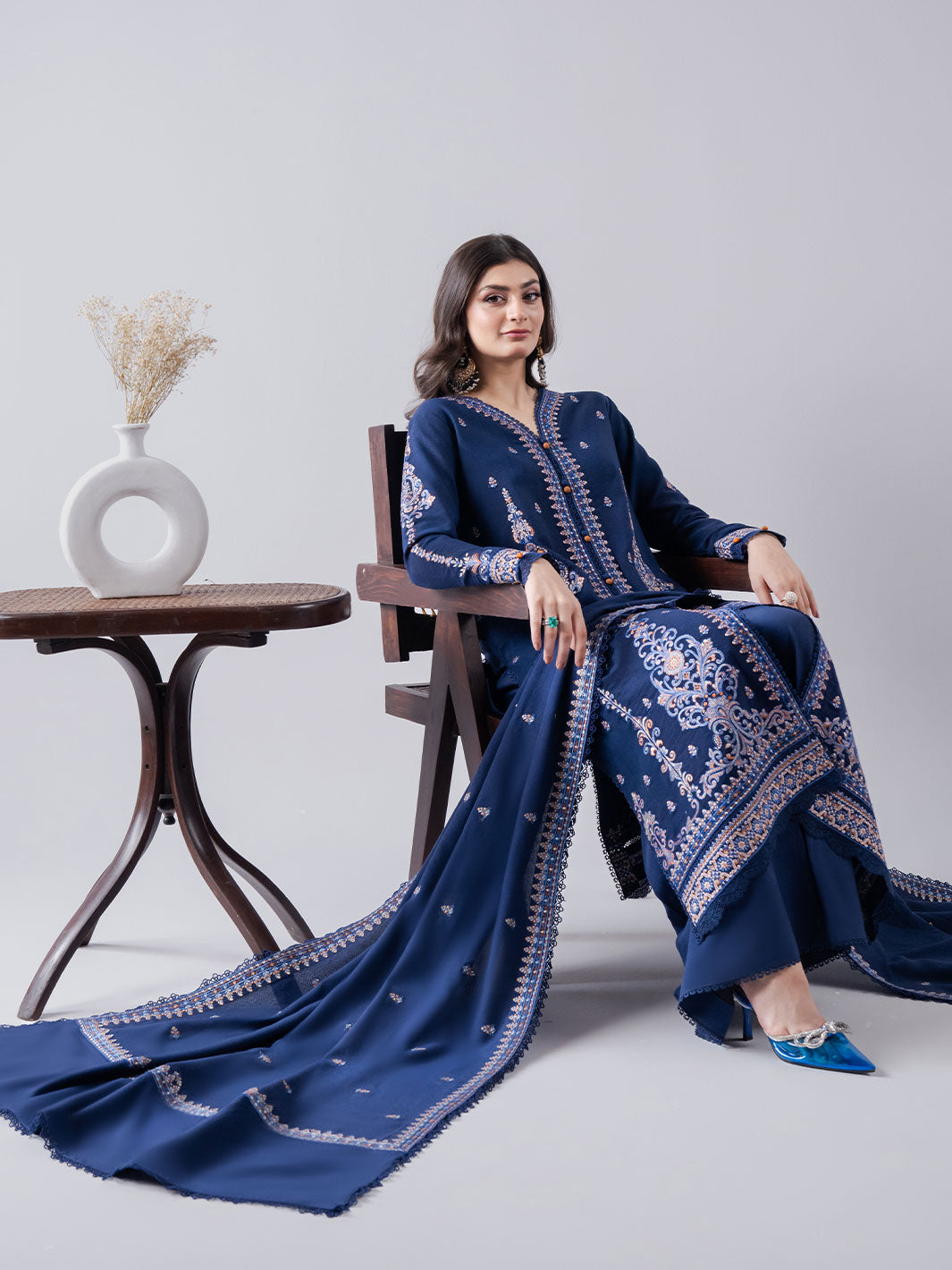 Faiza Faisal | Winter Edit 2024 | NAILA by Faiza Faisal - Designer Dress - Type: Ladies Clothes - Available at Libayah - 100% Original
