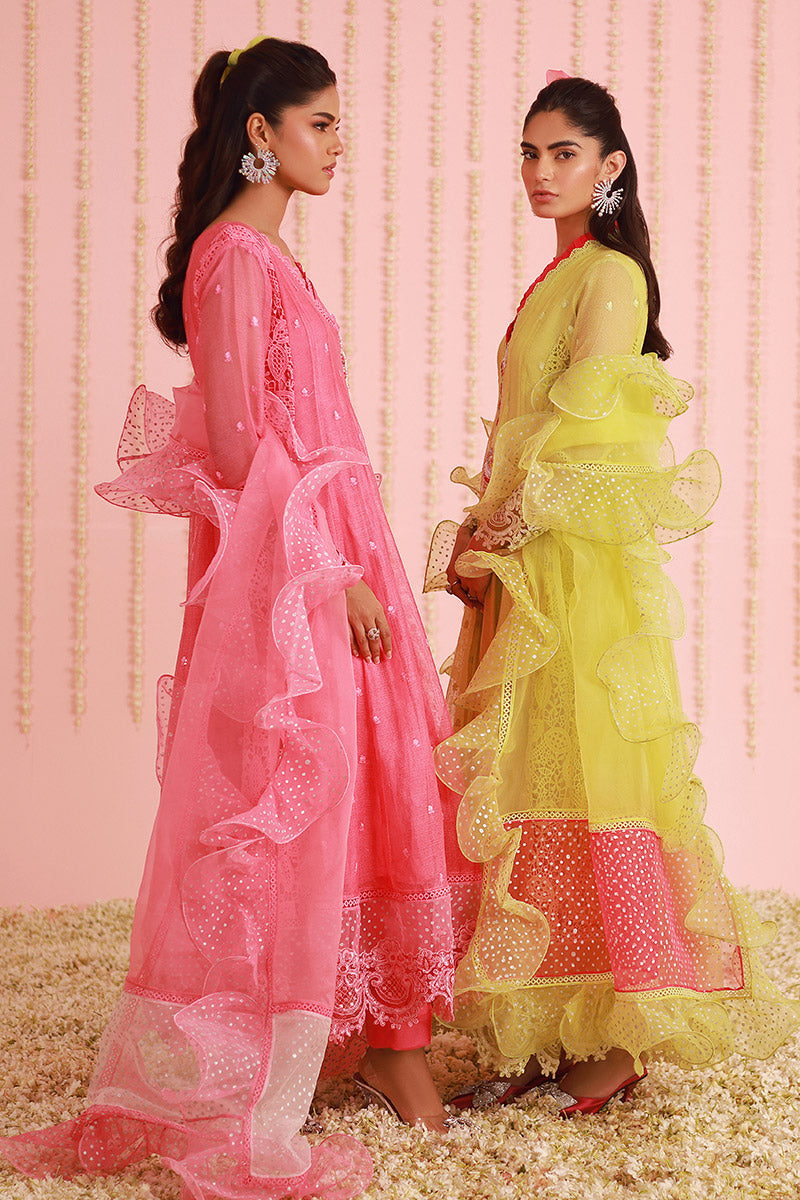 Chic Ophicial | Ruffles Collection | Candy pink Angrakha by Chic Ophicial - Designer Dress - Type: Ladies Clothes - Available at Libayah - 100% Original