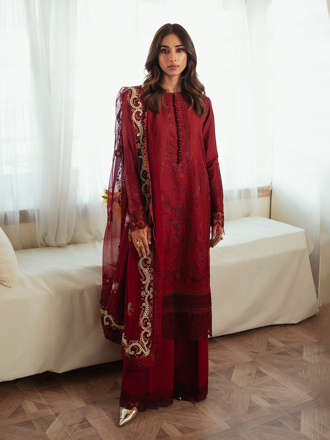 Faiza Faisal | Celine Eid Collection 24 | ZUHA by Faiza Faisal - Designer Dress - Type: Ladies Clothes - Available at Libayah - 100% Original