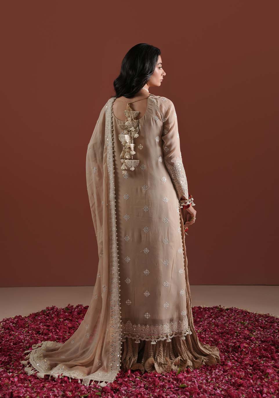 Zarqash | Lakhnawi Festive Chiffon 24 |  ZQ 005B LIBA by Zarqash - Designer Dress - Type: Ladies Clothes - Available at Libayah - 100% Original