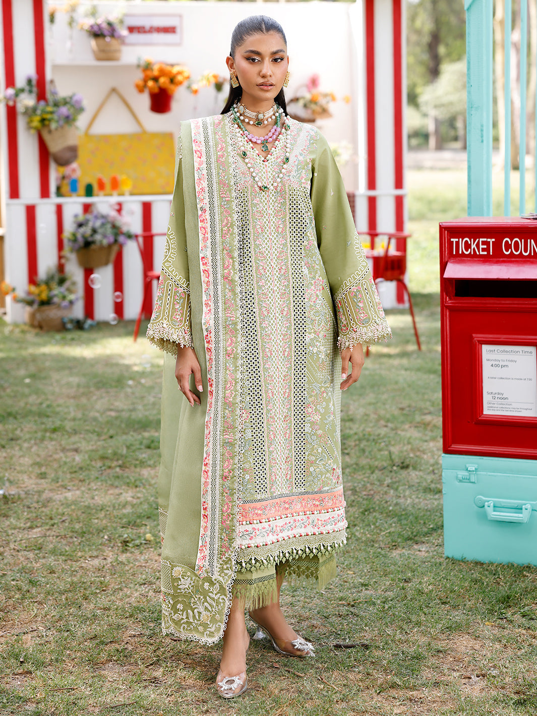 Bin Ilyas | Carnival Summer Edit 25 | 33 - A by Bin Ilyas - Designer Dress - Type: Ladies Clothes - Available at Libayah - 100% Original