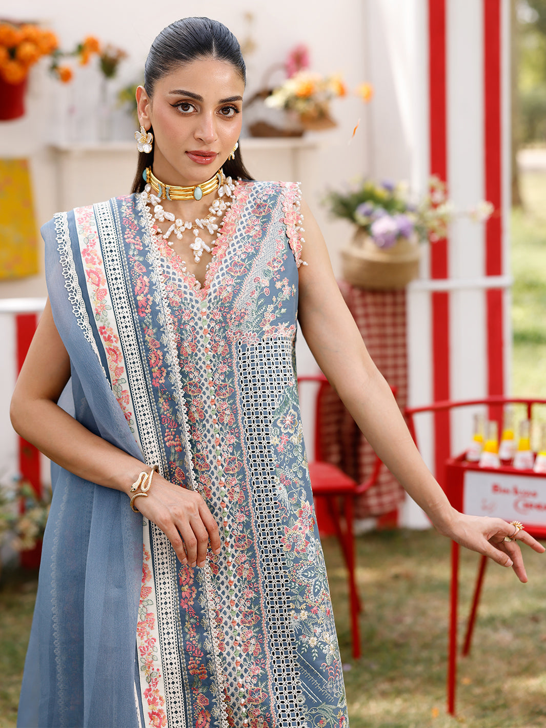 Bin Ilyas | Carnival Summer Edit 25 | 33 - B by Bin Ilyas - Designer Dress - Type: Ladies Clothes - Available at Libayah - 100% Original