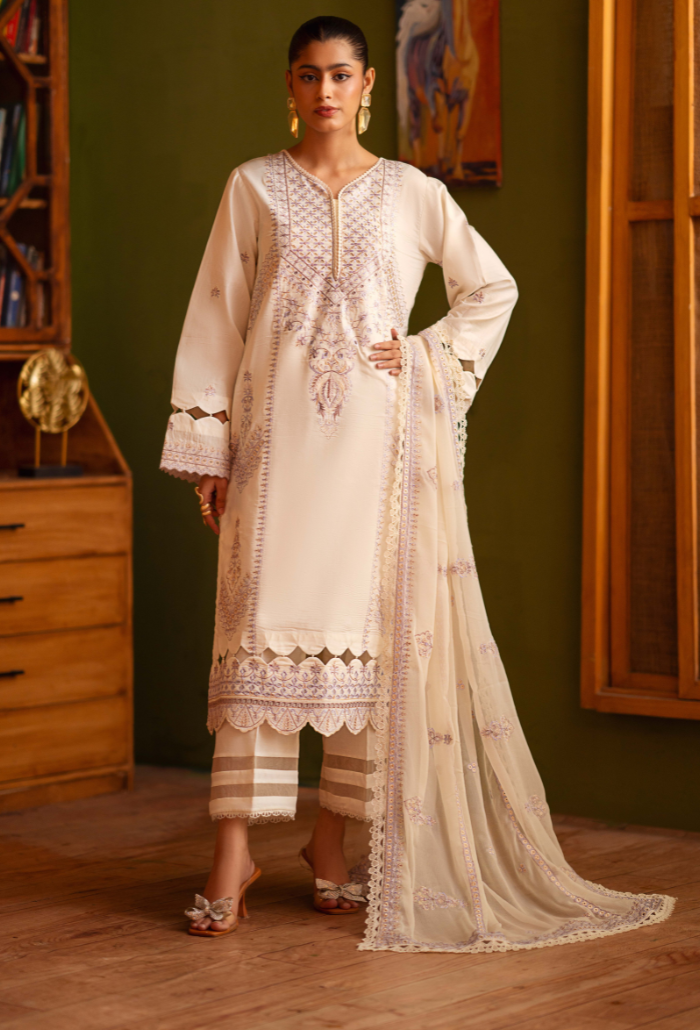 Humdum | Lala Rukh Lawn | Lalarukh - D09 by Humdum - Designer Dress - Type: Ladies Clothes - Available at Libayah - 100% Original