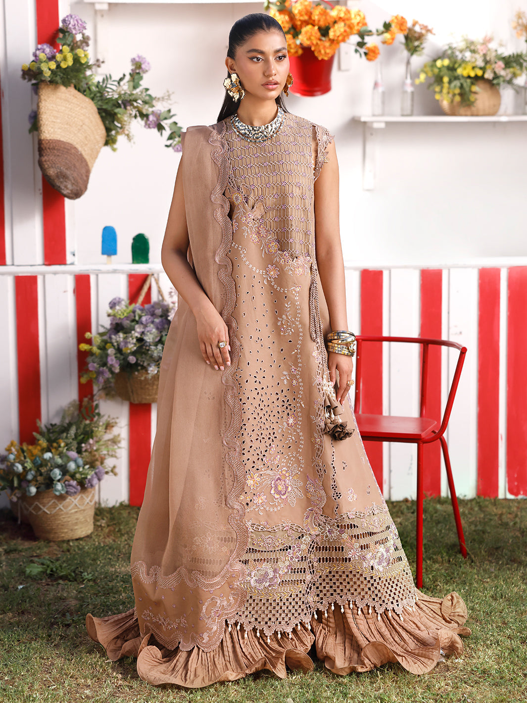 Bin Ilyas | Carnival Summer Edit 25 | 34 - A by Bin Ilyas - Designer Dress - Type: Ladies Clothes - Available at Libayah - 100% Original