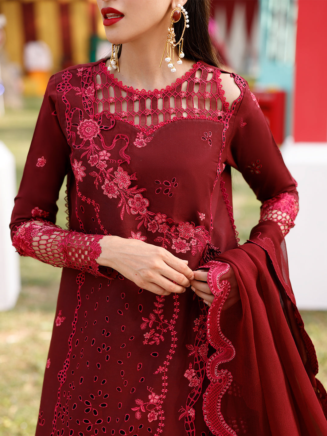 Bin Ilyas | Carnival Summer Edit 25 | 34 - B by Bin Ilyas - Designer Dress - Type: Ladies Clothes - Available at Libayah - 100% Original