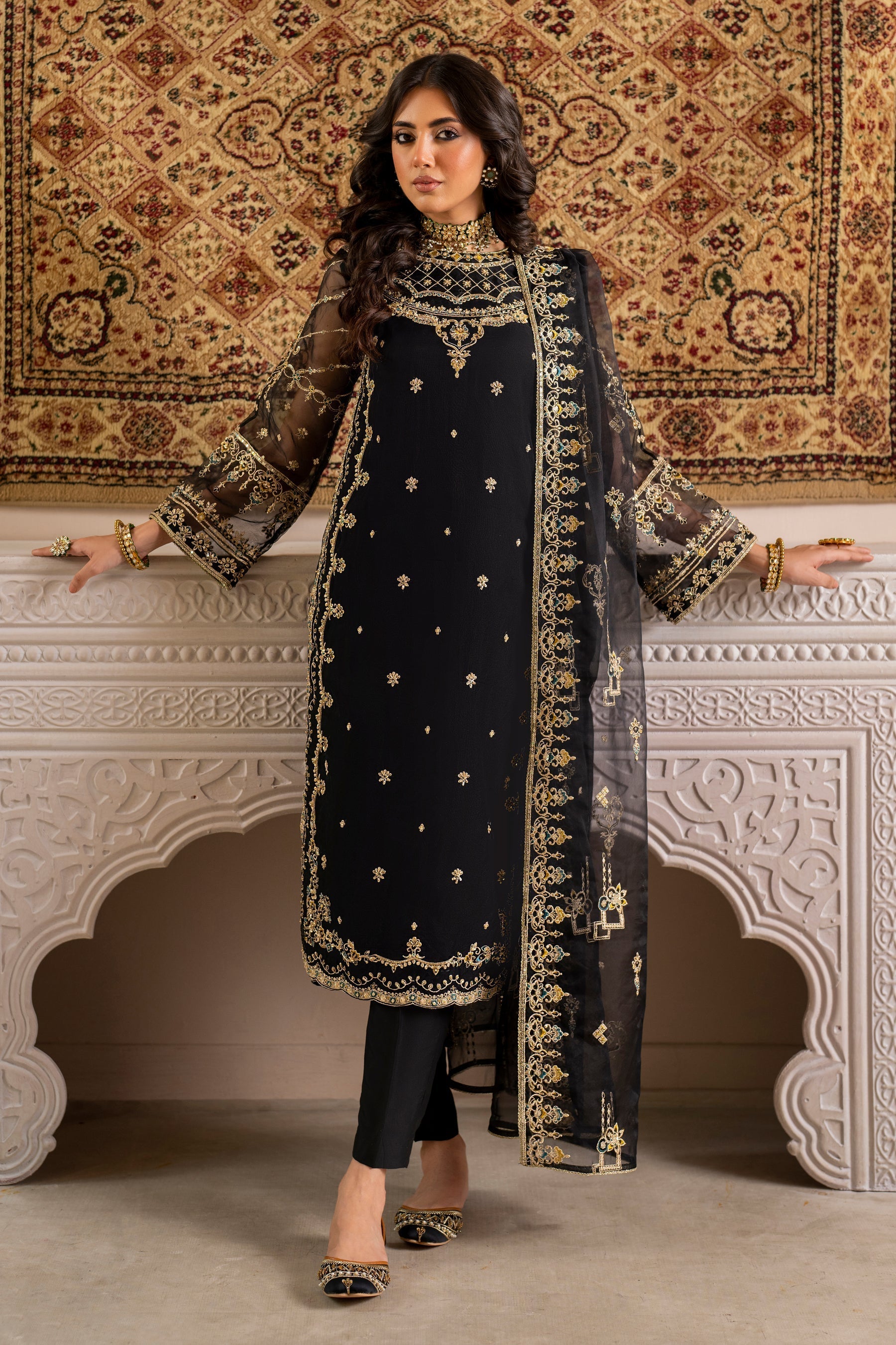 Naqshi | Kaansi Formals | LEENA by Naqshi - Designer Dress - Type: Formal - Available at Libayah - 100% Original