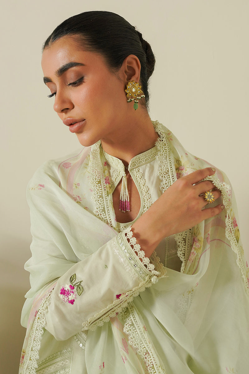 Cross Stitch | Mahiri Embroidered Lawn 24 | PASTEL BLOOM by Cross Stitch - Designer Dress - Type: Ladies Clothes - Available at Libayah - 100% Original