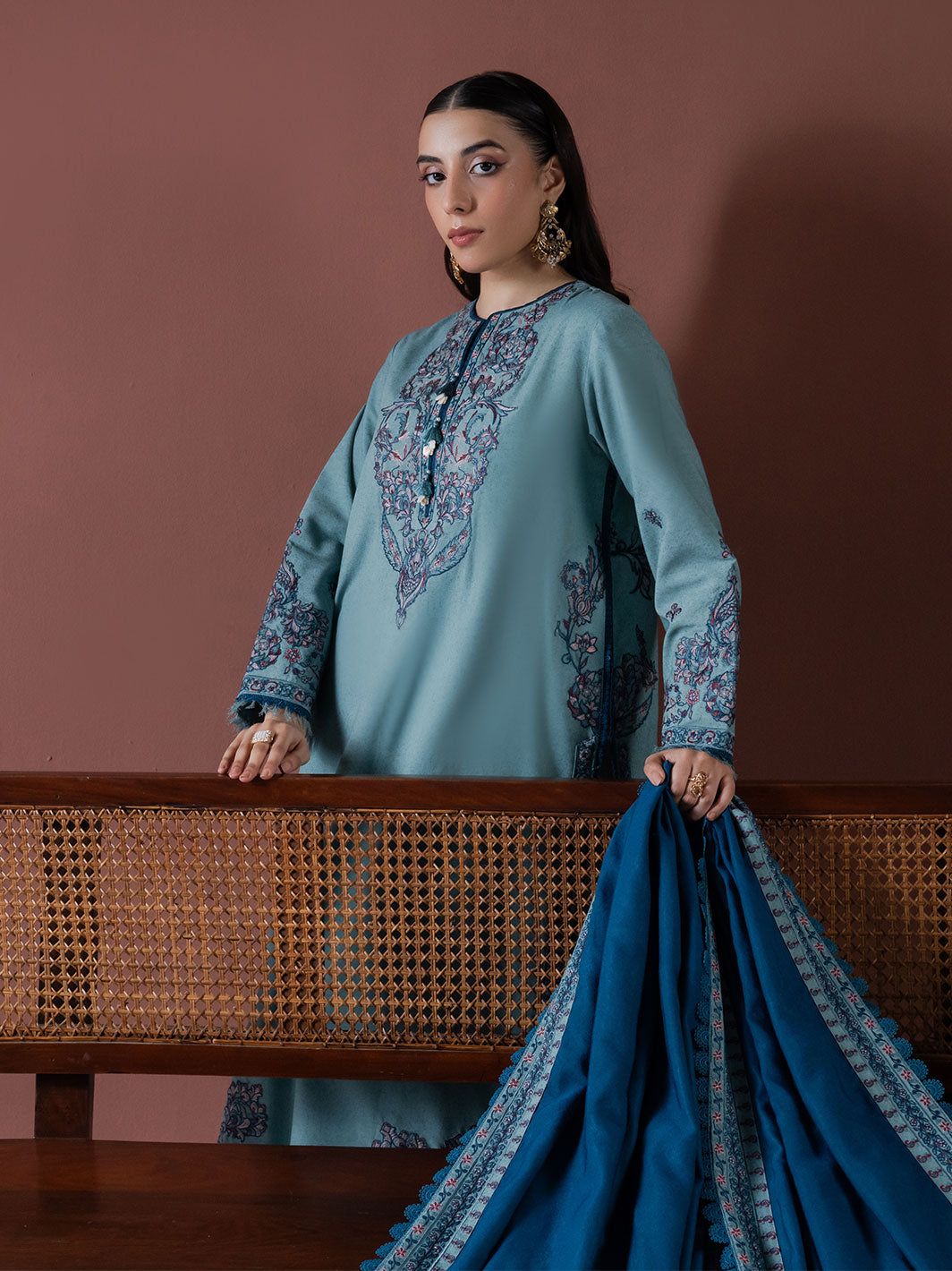 Faiza Faisal | Winter Edit 2024 | ERSA by Faiza Faisal - Designer Dress - Type: Ladies Clothes - Available at Libayah - 100% Original