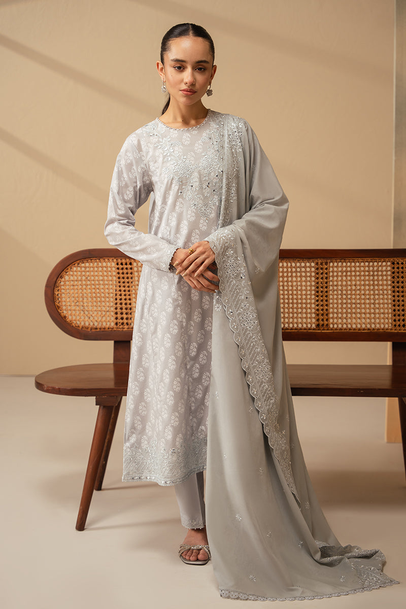Cross Stitch | Mahiri Embroidered Lawn 24 | PEARL BLUE by Cross Stitch - Designer Dress - Type: Ladies Clothes - Available at Libayah - 100% Original