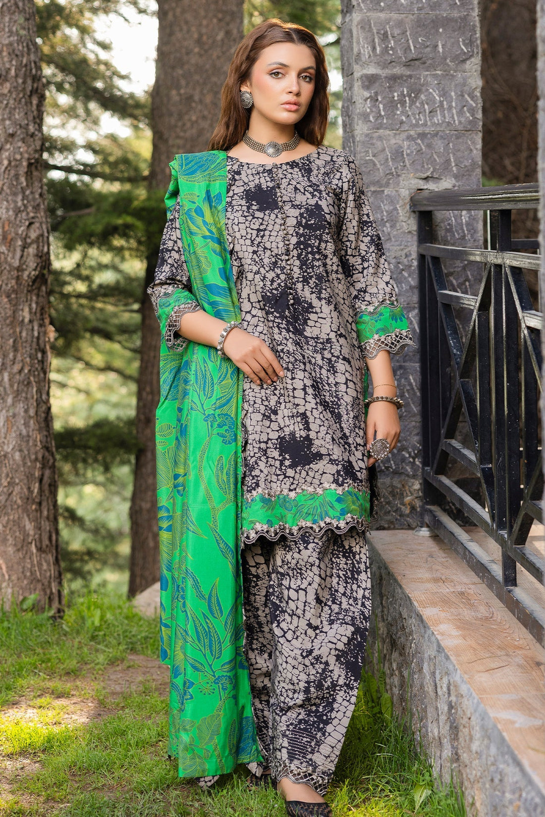 Charizma | Aniiq Embroidered Collection | STAPLE SHAWL ANW4-09 by Charizma - Designer Dress - Type: Casuals - Available at Libayah - 100% Original