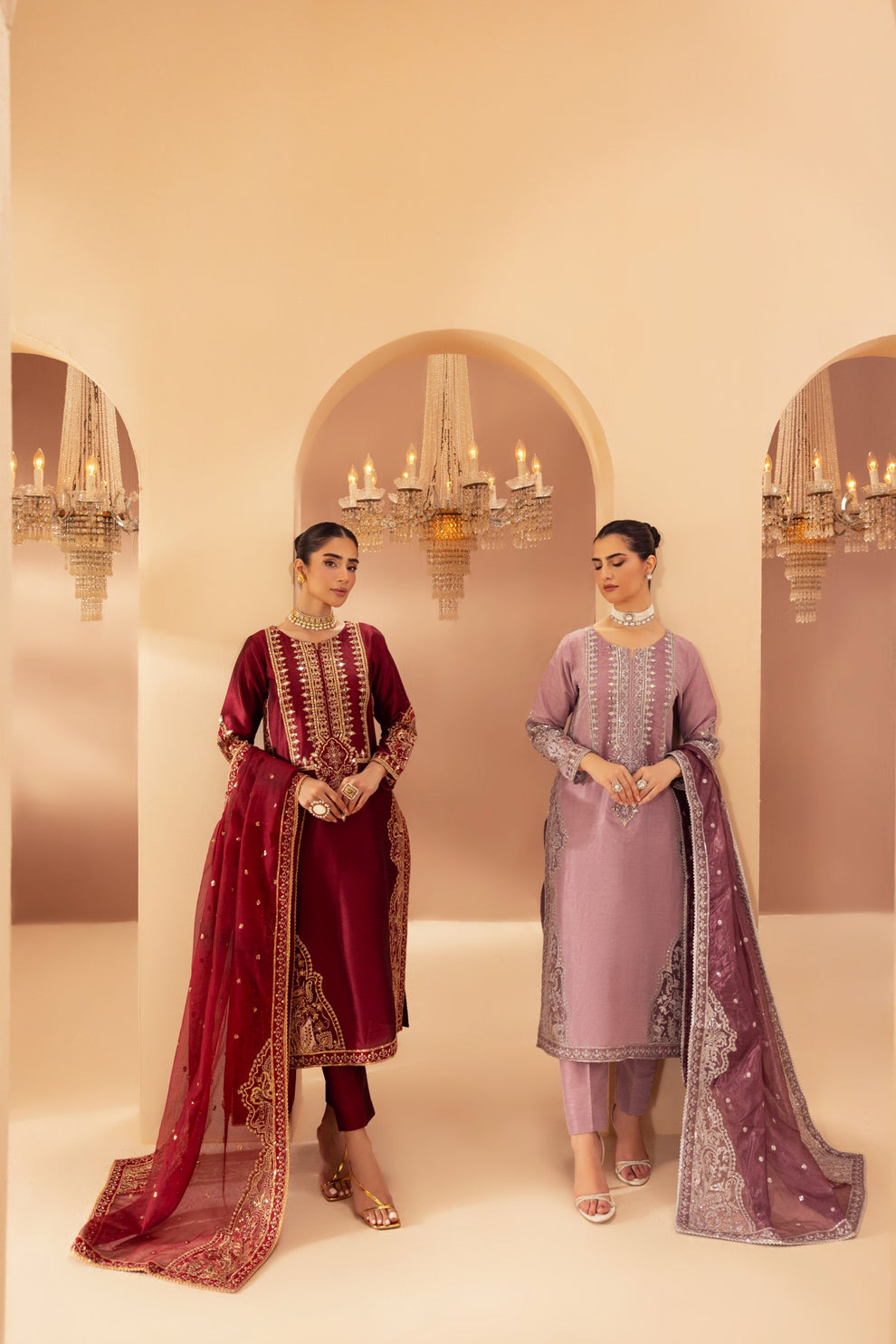 Mohagni | Heer Formals | MGS-23 by Mohagni - Designer Dress - Type: Ladies Clothes - Available at Libayah - 100% Original