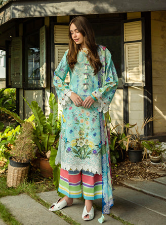 Roheenaz | Ethereal Bloom Lawn 25 | Maristela by Roheenaz - Designer Dress - Type: Ladies Clothes - Available at Libayah - 100% Original