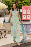 Saad Shaikh | Lawn 25 | See Green - Mintara by Saad Shaikh - Designer Dress - Type: Ladies Clothes - Available at Libayah - 100% Original