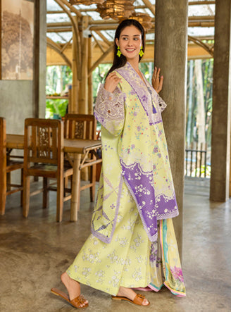 Roheenaz | Ethereal Bloom Lawn 25 | Elysse by Roheenaz - Designer Dress - Type: Ladies Clothes - Available at Libayah - 100% Original