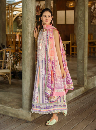 Roheenaz | Ethereal Bloom Lawn 25 | Eloria by Roheenaz - Designer Dress - Type: Ladies Clothes - Available at Libayah - 100% Original