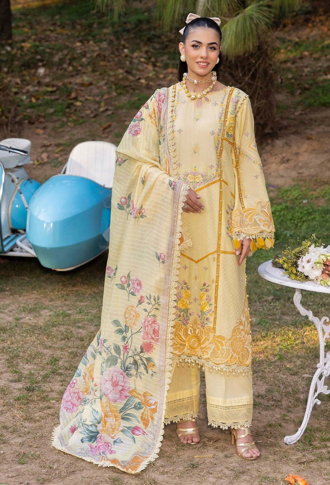 Adans Libas | Gul Rukh Lawn 25 | RUKH 2836 by Adans Libas - Designer Dress - Type: Ladies Clothes - Available at Libayah - 100% Original