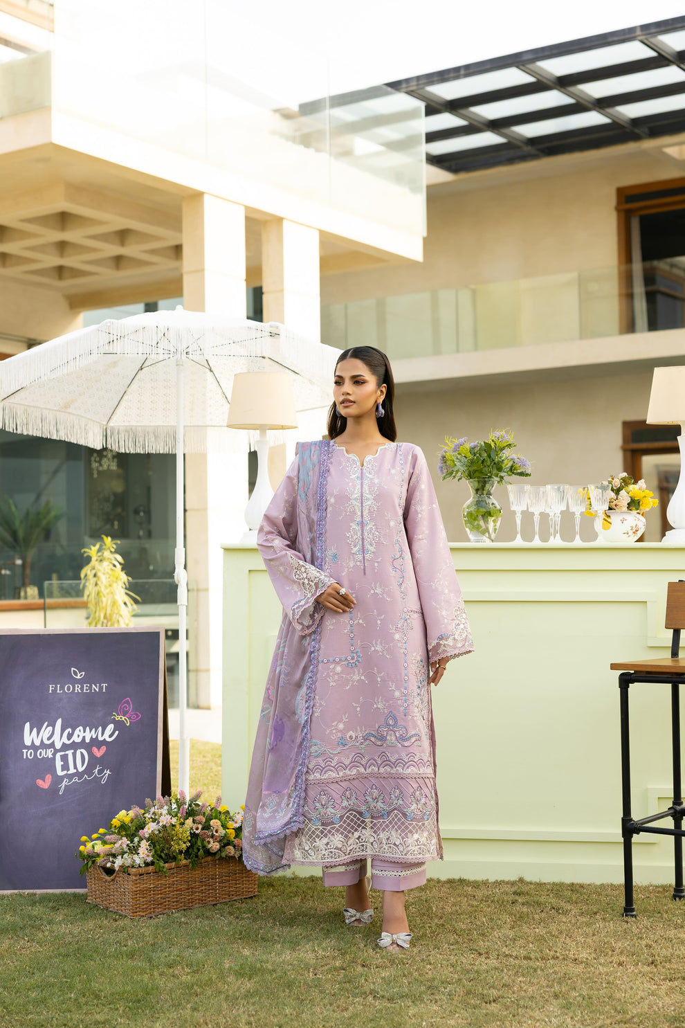 Florent | Eid Collection |FEF - 8A by Florent - Designer Dress - Type: Ladies Clothes - Available at Libayah - 100% Original