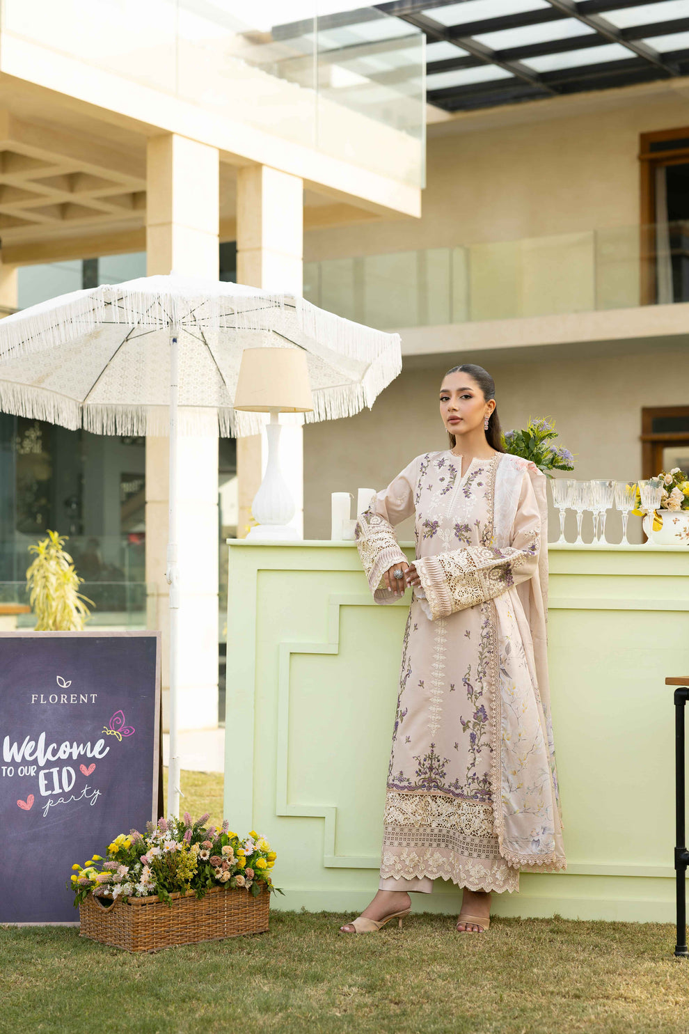 Florent | Eid Collection | FEF - 6A by Florent - Designer Dress - Type: Ladies Clothes - Available at Libayah - 100% Original
