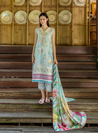 Roheenaz | Ethereal Bloom Lawn 25 | Mistelle by Roheenaz - Designer Dress - Type: Ladies Clothes - Available at Libayah - 100% Original