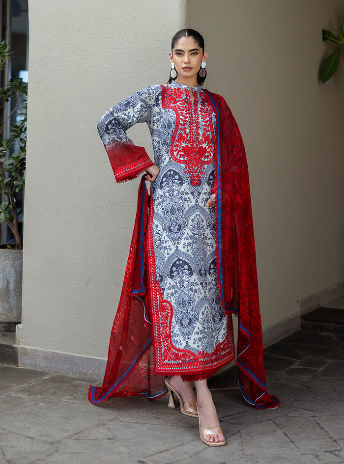 Zainab Chottani | Tahra Lawn 25 | Syra by Zainab Chottani - Designer Dress - Type: Ladies Clothes - Available at Libayah - 100% Original