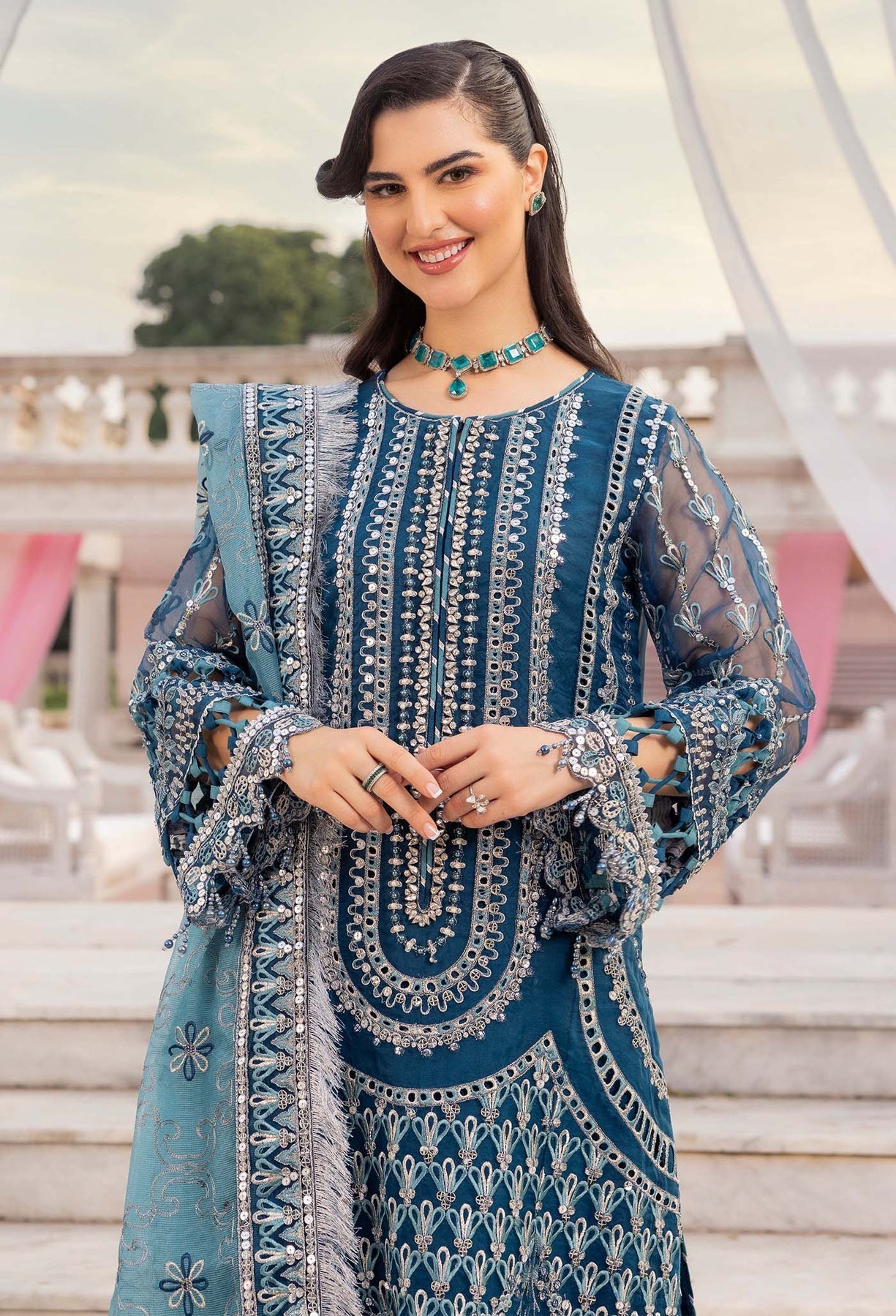 Adans Libas | Jab We Met | CELESTIAL BLOOM by Adans Libas - Designer Dress - Type: Ladies Clothes - Available at Libayah - 100% Original