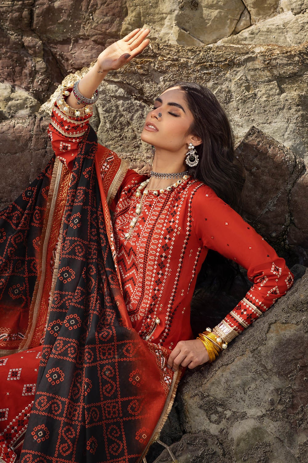 Gul Ahmed | Chunri Lawn 25 | BM-52022 by Gul Ahmed - Designer Dress - Type: Ladies Clothes - Available at Libayah - 100% Original