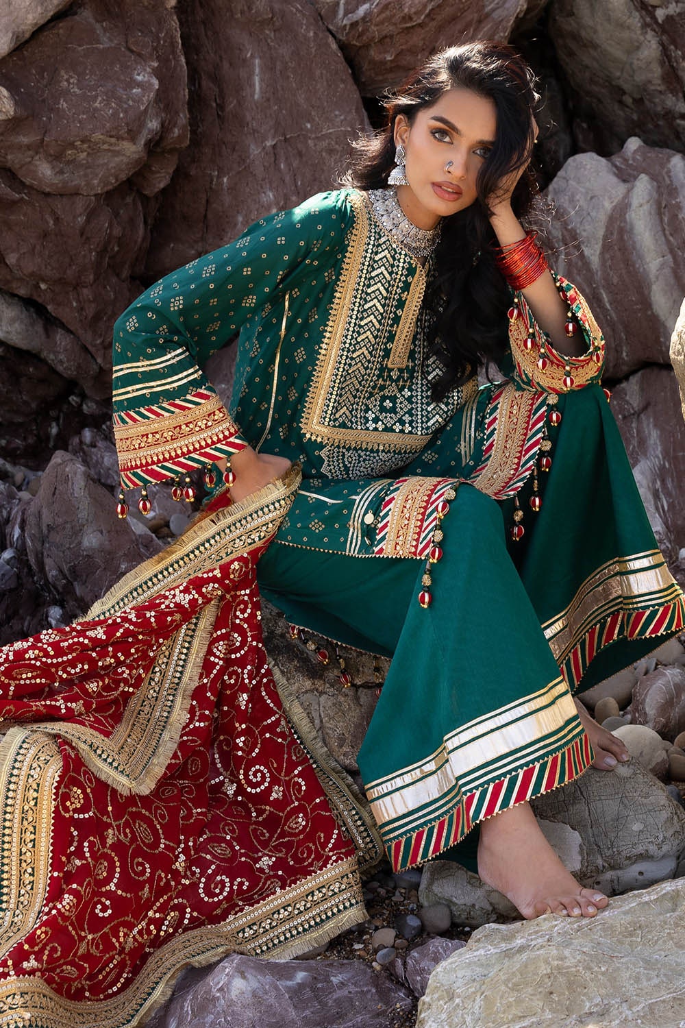 Gul Ahmed | Chunri Lawn 25 | BM-52024 by Gul Ahmed - Designer Dress - Type: Ladies Clothes - Available at Libayah - 100% Original