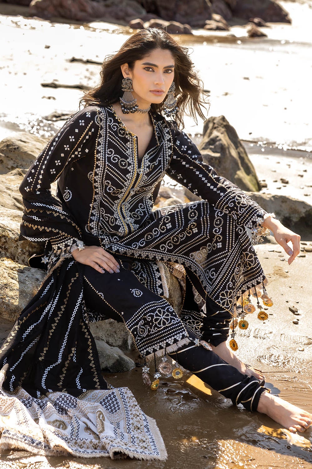 Gul Ahmed | Chunri Lawn 25 | CL-52407 by Gul Ahmed - Designer Dress - Type: Ladies Clothes - Available at Libayah - 100% Original