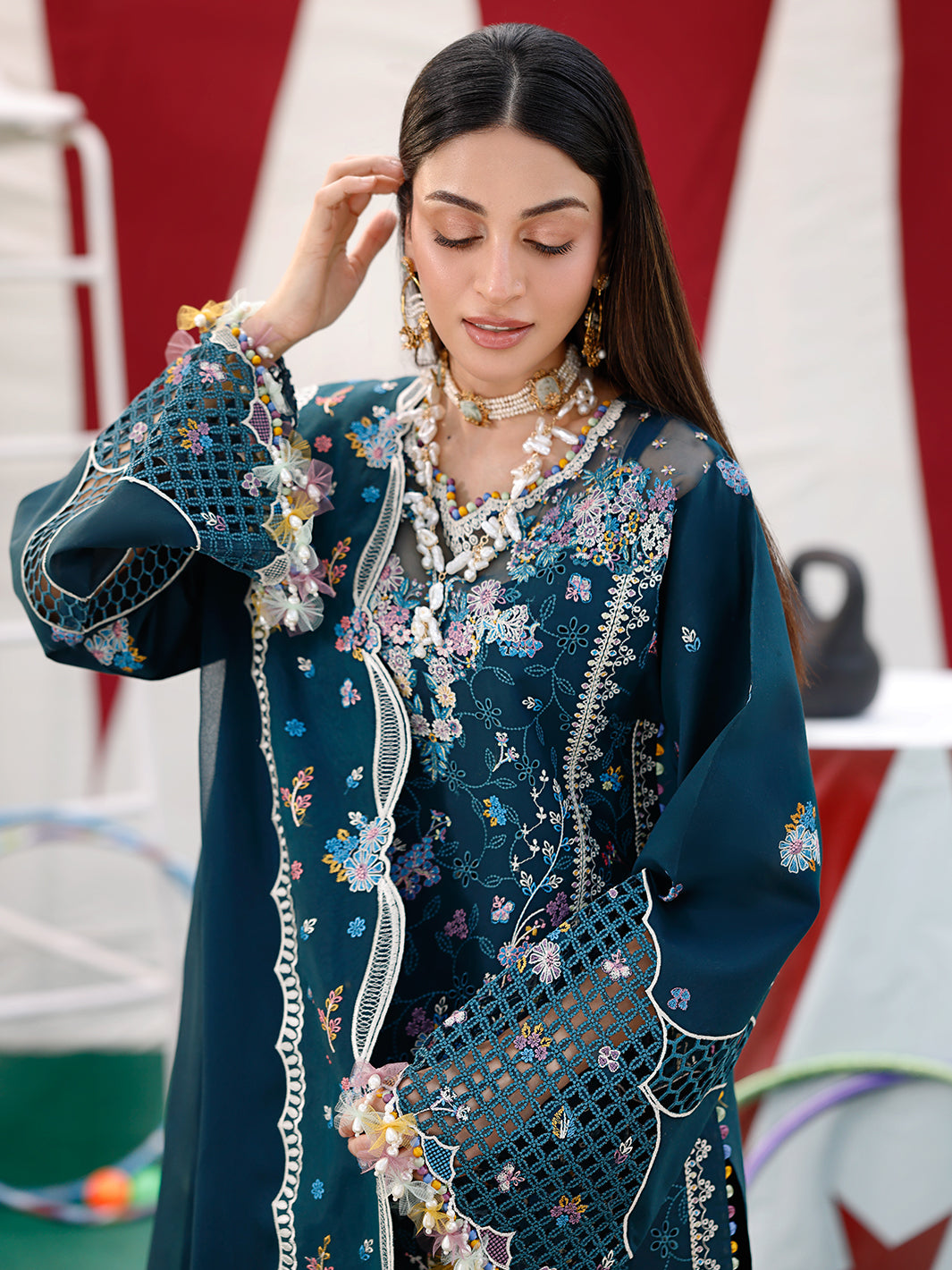 Bin Ilyas | Carnival Summer Edit 25 | 35 - A by Bin Ilyas - Designer Dress - Type: Ladies Clothes - Available at Libayah - 100% Original