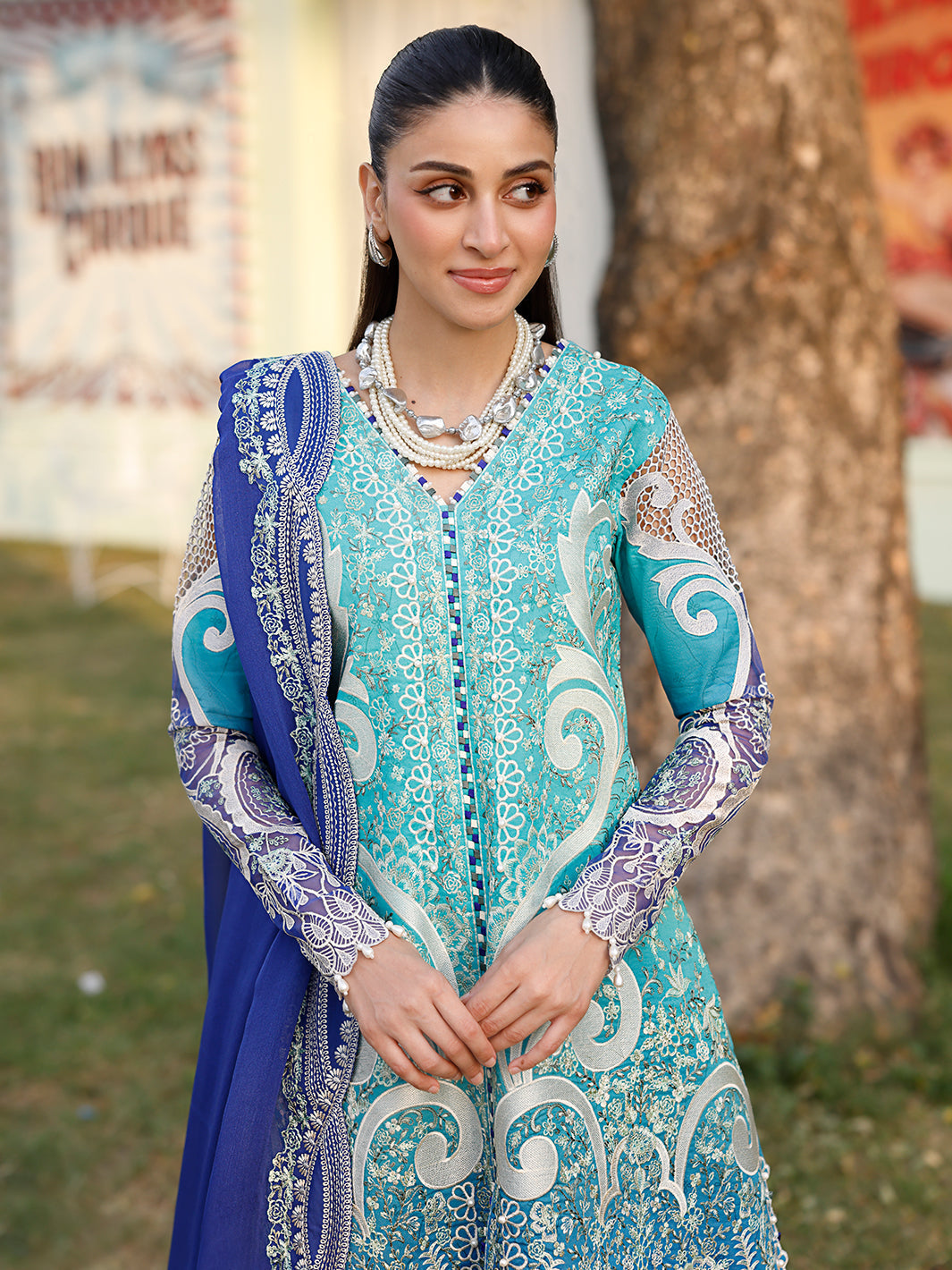 Bin Ilyas | Carnival Summer Edit 25 | 36 - A by Bin Ilyas - Designer Dress - Type: Ladies Clothes - Available at Libayah - 100% Original