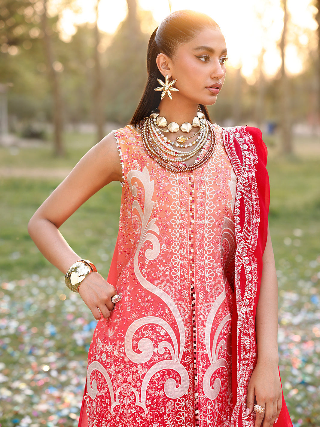 Bin Ilyas | Carnival Summer Edit 25 | 36 - B by Bin Ilyas - Designer Dress - Type: Ladies Clothes - Available at Libayah - 100% Original