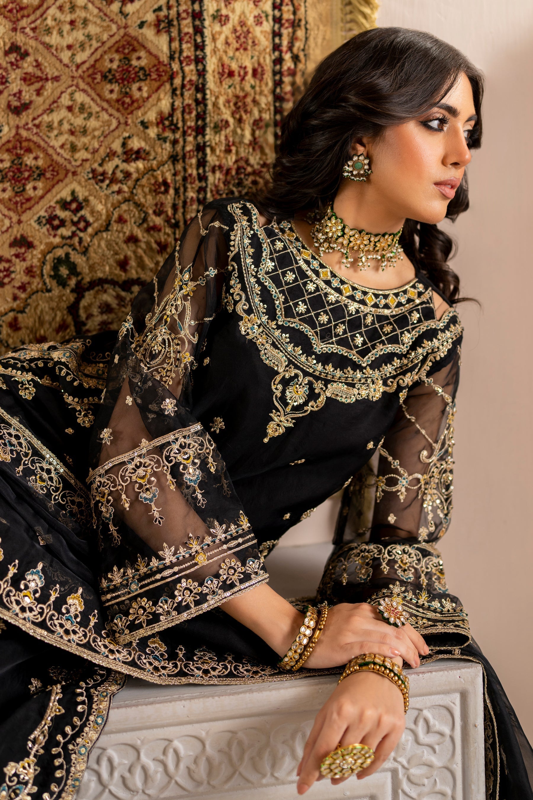 Naqshi | Kaansi Formals | LEENA by Naqshi - Designer Dress - Type: Formal - Available at Libayah - 100% Original