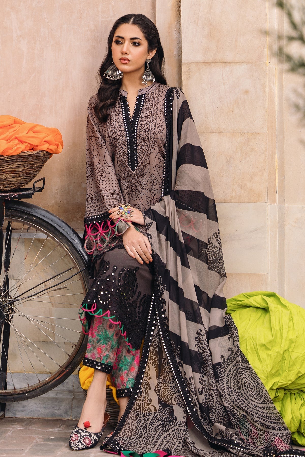 Charizma | Lawn Collection 24 | CH4-01 by Charizma - Designer Dress - Type: Casuals - Available at Libayah - 100% Original
