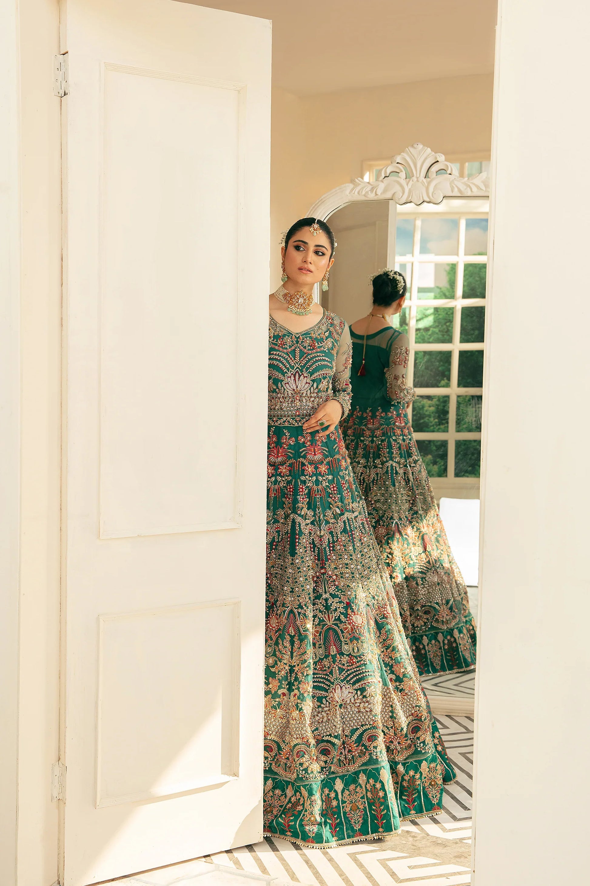 Ezra | Wedding Collection | Zeenat by Ezra - Designer Dress - Type: Ladies Clothes - Available at Libayah - 100% Original