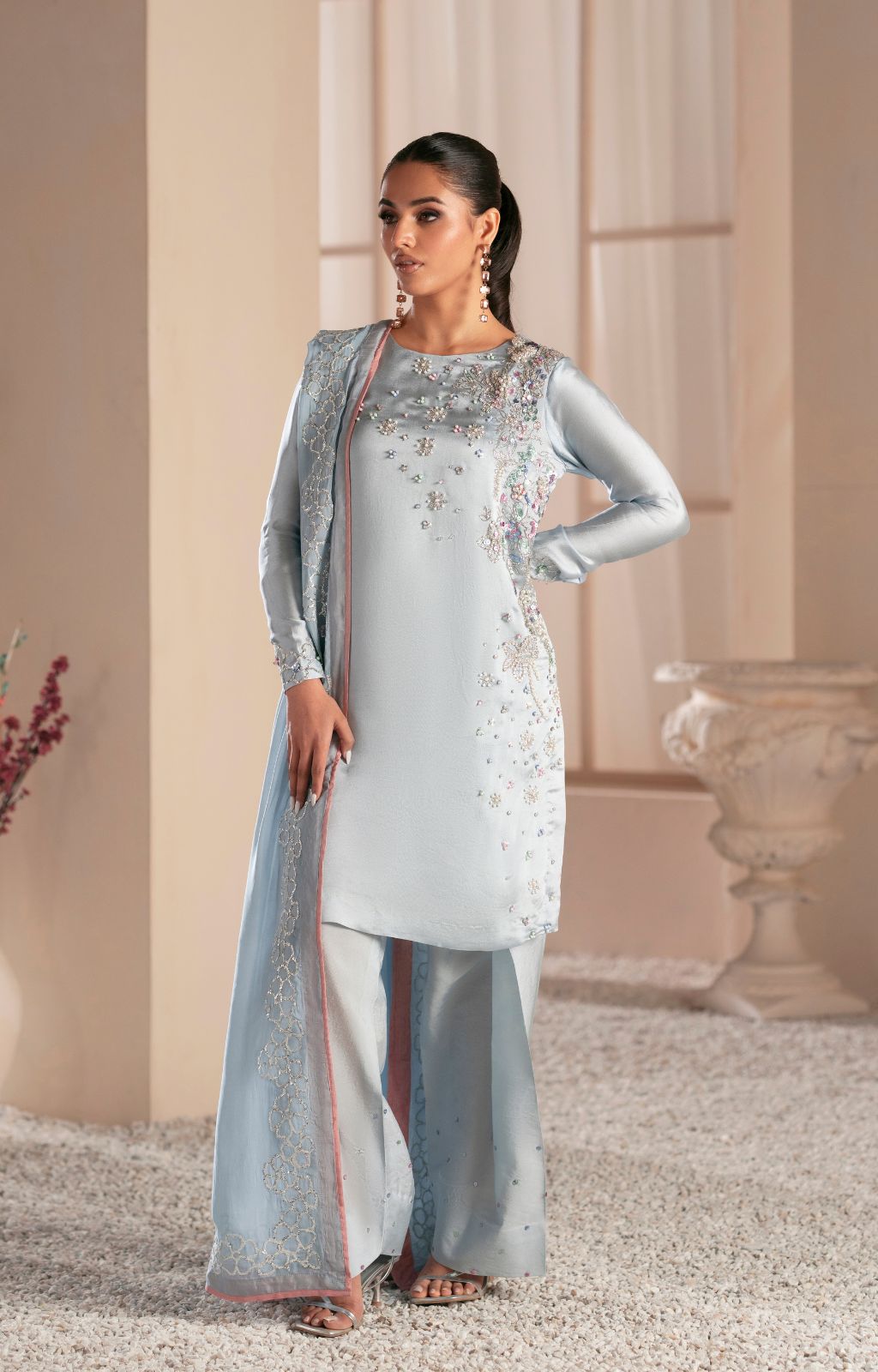 Ajr Couture | Symphony Luxe Festive 25 | Midnight Bloom by AJR Couture - Designer Dress - Type: Ladies Clothes - Available at Libayah - 100% Original