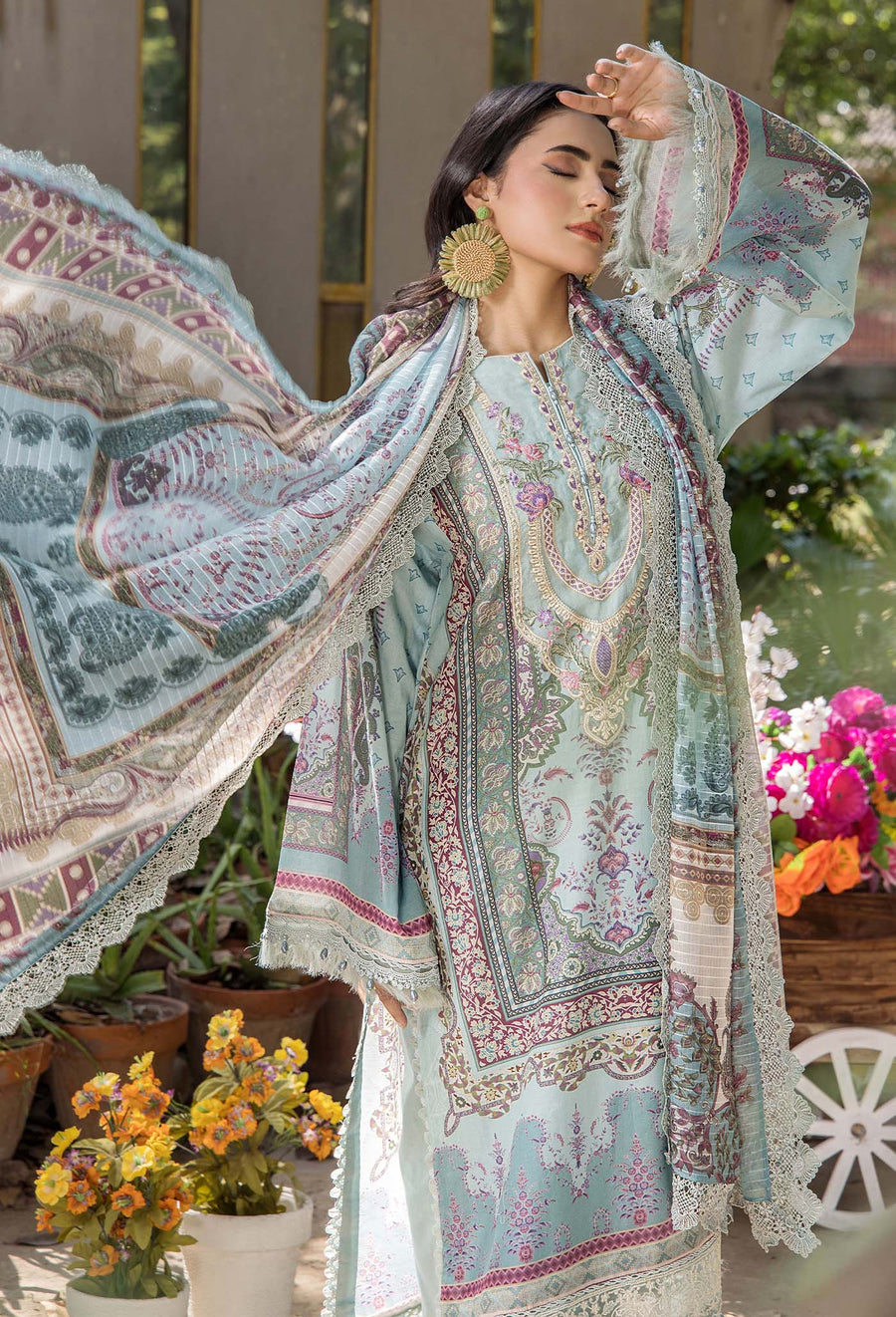 Adans Libas | Jasmine Lawn | JASMINE 2361 by Adans Libas - Designer Dress - Type: Ladies Clothes - Available at Libayah - 100% Original