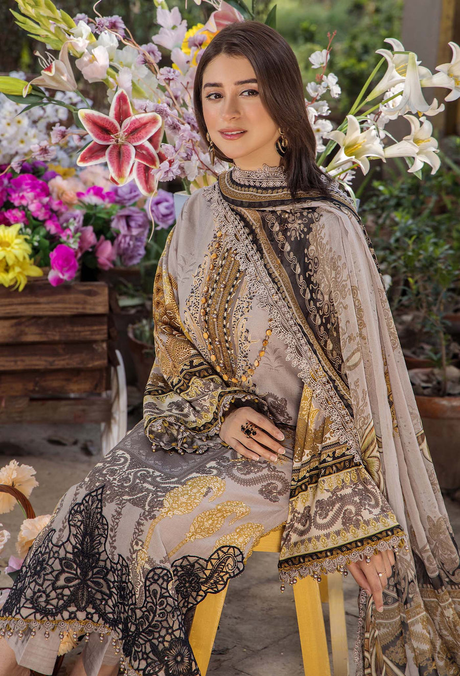 Adans Libas | Jasmine Lawn | JASMINE 2364 by Adans Libas - Designer Dress - Type: Ladies Clothes - Available at Libayah - 100% Original