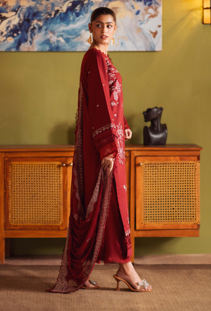 Humdum | Lala Rukh Lawn | Lalarukh - D01 by Humdum - Designer Dress - Type: Ladies Clothes - Available at Libayah - 100% Original