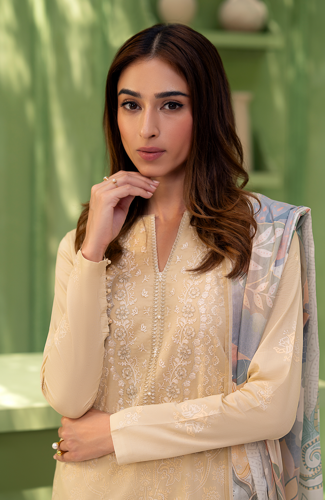 Seran | Artisan Lawn 25 | SOLEIL by Seran - Designer Dress - Type: Ladies Clothes - Available at Libayah - 100% Original