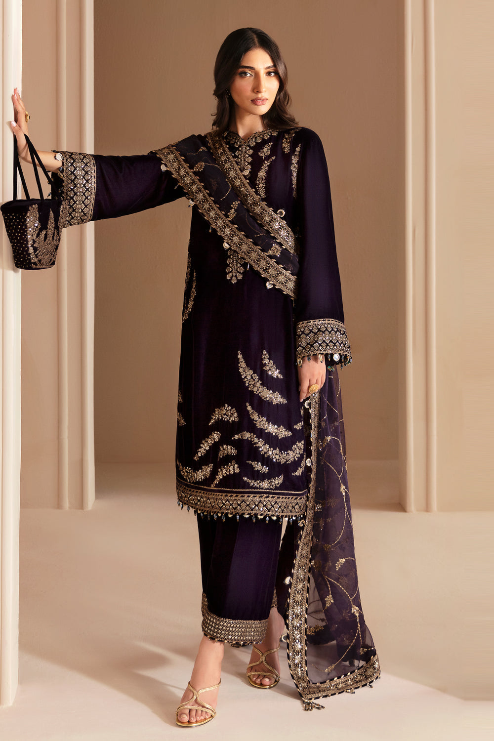 Jazmin | Velvet Edit 24 |  Velvet Formal VF-2026 by Jazmin - Designer Dress - Type: Formal - Available at Libayah - 100% Original
