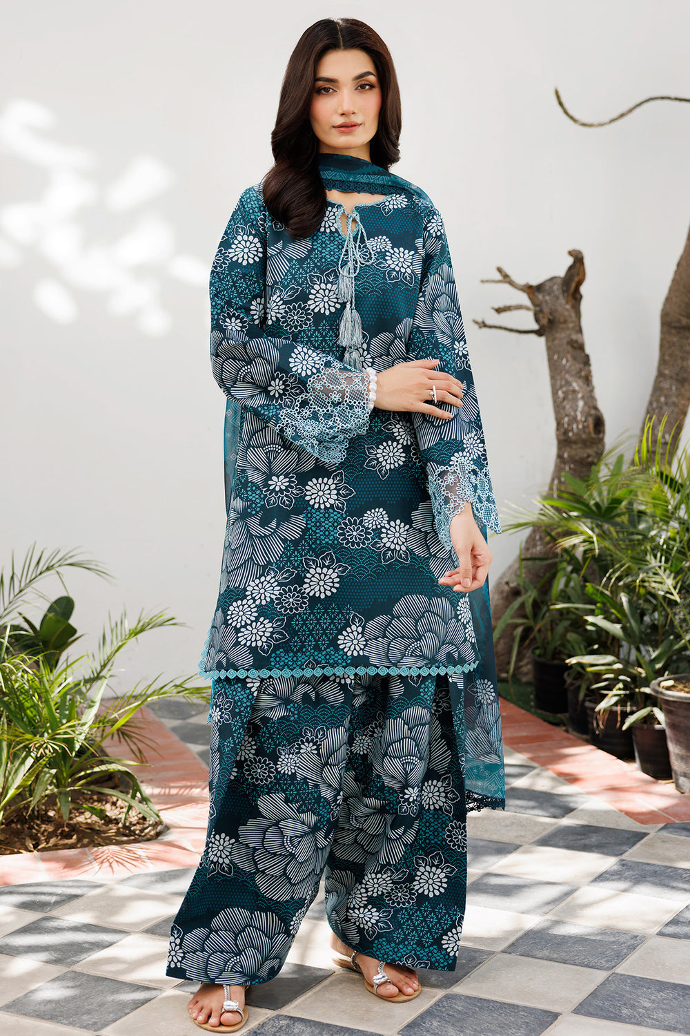 Farasha | Printed Essentials | Twilight Dew by Farasha - Designer Dress  - Type : Ladies Clothes - Available at Libayah - 100% Original 
