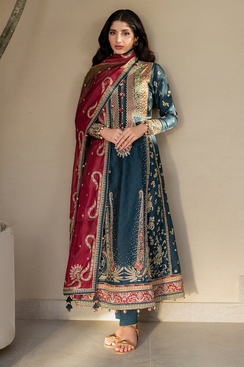 Jazmin | Shahkaar Luxury Lawn 25 | SL25-D3 by Jazmin - Designer Dress - Type: Ladies Clothes - Available at Libayah - 100% Original